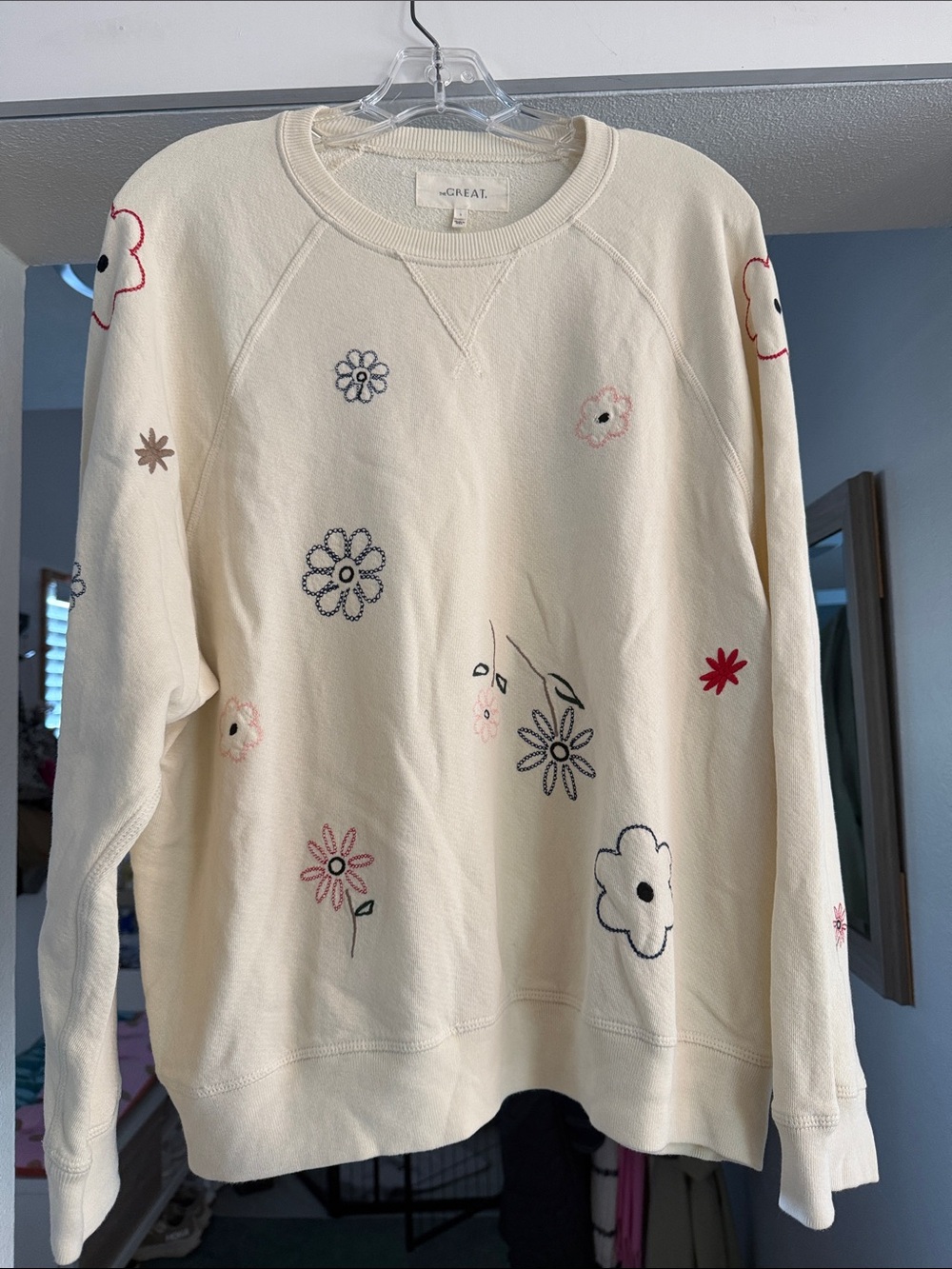 The Great Floral Embroidered Sweatshirt